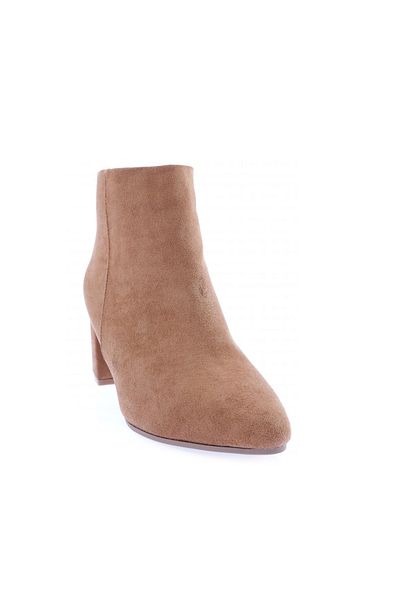 DGN Tan Suede Γυναικείες Κοντές Μπότες - 111-2164-22k, Γόβες με φερμουάρ