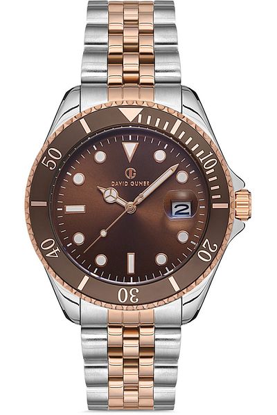 DAVID GUNER David Güner Men's Watch Dg-8230Ga-E6 42 mm Metal-Rose