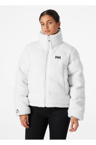 Helly Hansen W Yu Teddy Pile Damen-Mantel in Weiß, 54065-823