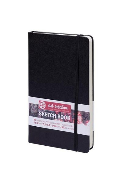 Talens Art Creation Sketch Book 13x21cm 140g 80yp Sert Kapak Eskiz Defteri Siyah / 9314002m