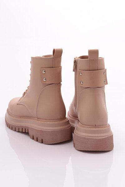 DGN Kalın Taban Bağcıklı Kadın Bot Nude 381073138