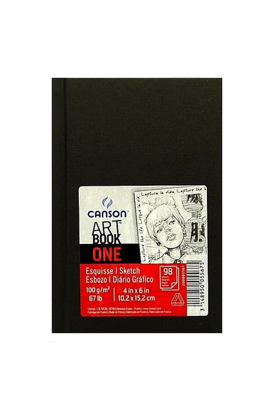 Canson Art Book One - 10.2X15.2Cm 100Gr 54Yp Hardcover Sketchbook / C 200005567