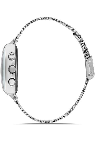 DAVID GUNER Men's Watch with Silver Coated Black Dial Dg-8057Gc-A2