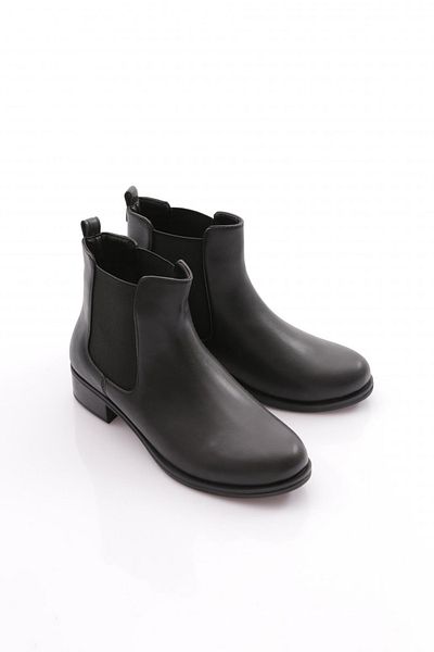 DGN Women's Short Heel Ankle Boots Black 28983138