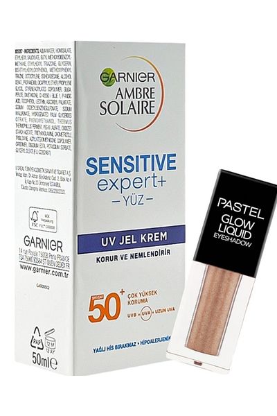 Show by Pastel Liquid Far 222 Golden Cage + Ambre Solaire Sunscreen Face Cream Spf 50 50 ml