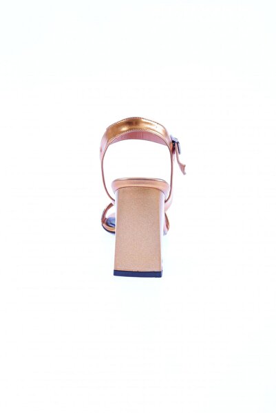 DGN 809-23y Women's Banded Stone Heeled Sandals