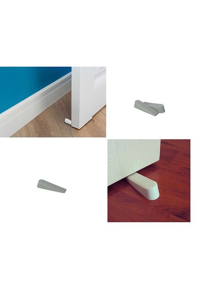 colezium Door Stopper - Under Door Stopper - Gray 2 Pieces