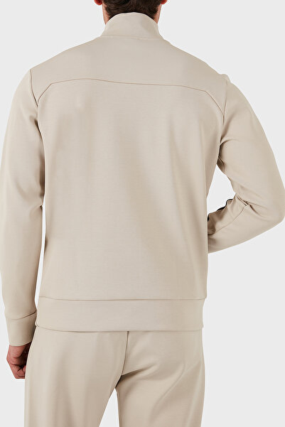 BOSS Pamuklu Logolu Slim Fit Yarım Fermuarlı Dik Yaka Sweat Erkek SWEAT 50523911 271