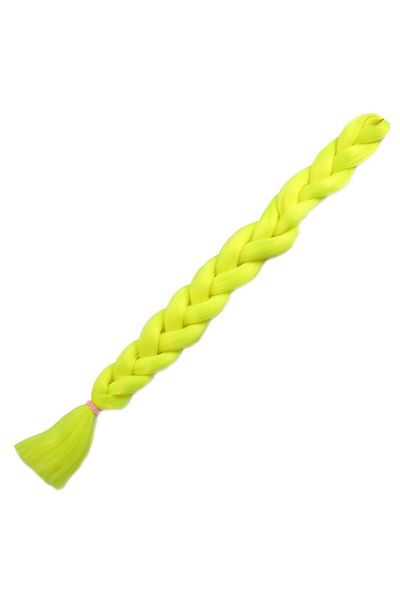 KONAK PERUK 100 gr.Neon Yellow Synthetic Braiding Hair Esperer