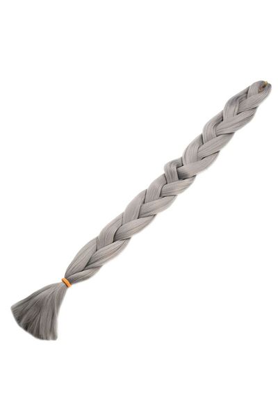 KONAK PERUK Medium Tone Gray Hair Esperer - Synthetic Braiding, 100 Gr.