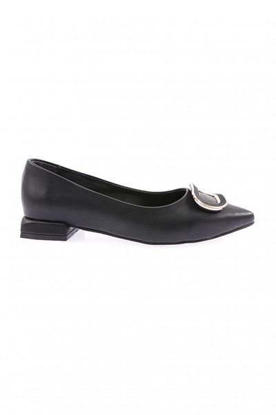 DGN 2800-23y Damen-Ballerinas mit spitzer Zehenpartie und Schnalle