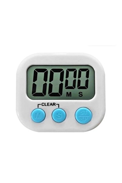 Unichrome Beyaz Renk Dijital Ekranlı Alarmlı Mıknatıslı Mutfak Zamanlayıcı