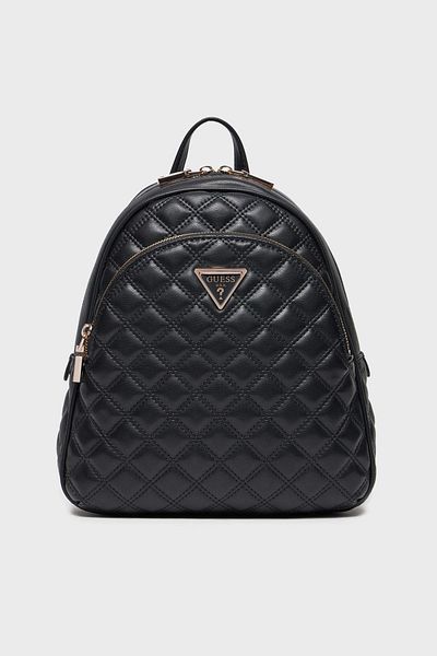 Guess Giully Logo - Nastavitelný prošívaný batoh s dvojitým popruhem Hwqg 8748320