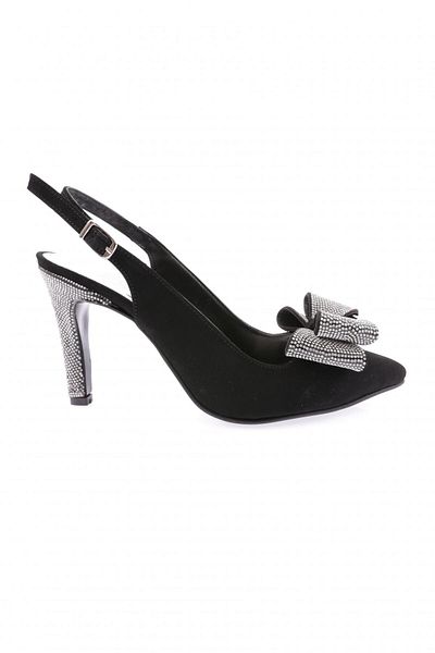 DGN 1316 23 ani, damă, vârf ascuțit, piatră de cristal, fundă, gleznă, pantofi de rochie de seară