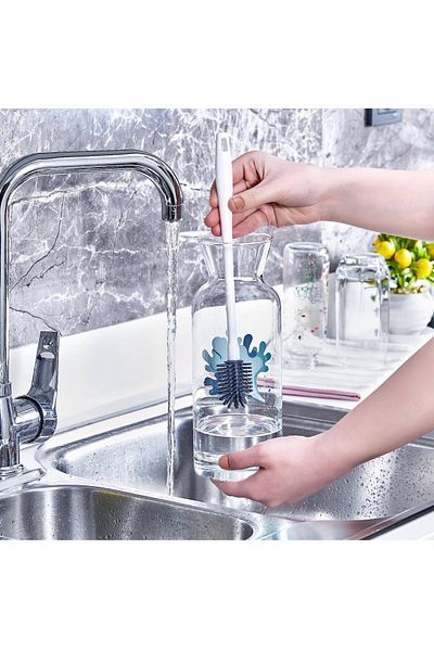 Angoravi Silicone Baby Bottle and Bottle Cleaning Brush