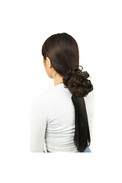Marsilyan Dense Hair Elastic Bun Buckle / Brown (CLZ)
