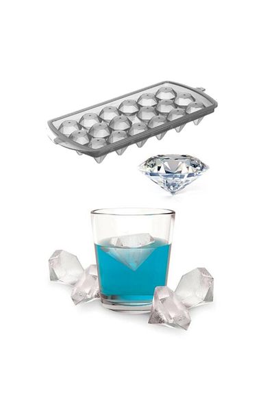 KAMELYA DESİGN Diamond Diamond Shaped 18 Compartment Ice Mold