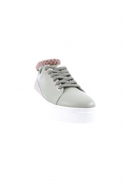 DGN Mint Green Women's Sneakers - Silver Stone Detailed, Thick Sole Anklet 15299623118