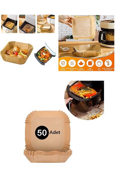 RUBY BOUTİQUE Airfreyer Fryer Paper Square XL / XXL 50pcs
