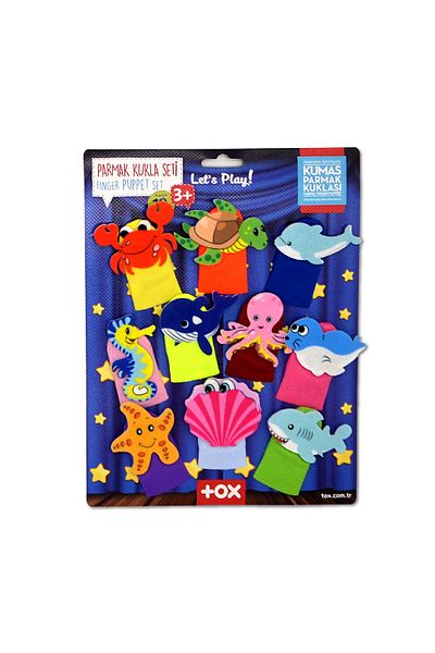 solymos Sea Creatures 10 Piece Finger Puppet Set