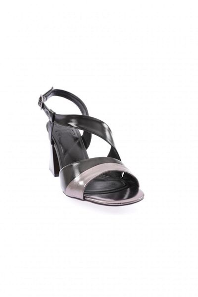 DGN 888-23Y Women's Cross Strap Heeled Sandals