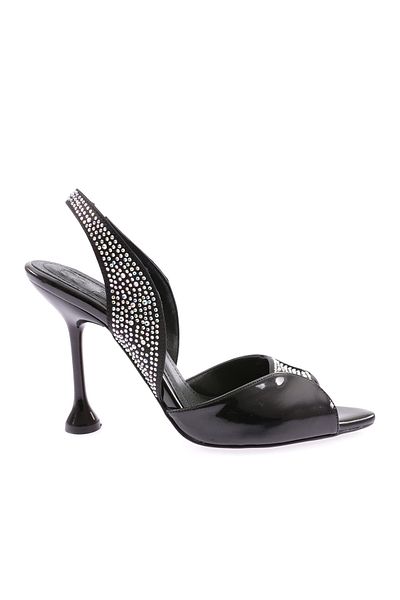 DGN 02-23y Pantofi cu toc pentru femei Silver Stone Goblet
