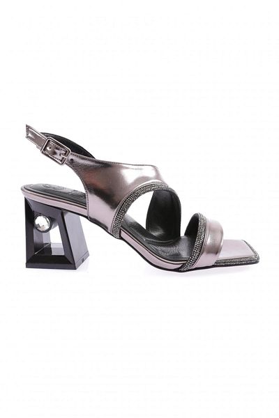 DGN 619-23y Sandale cu toc Crystal Stone pentru femei