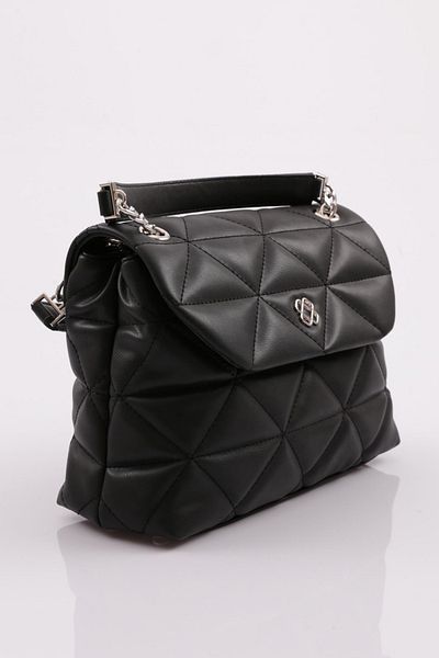 DGN Black Chain Women's Shoulder and Shoulder Bag - 6373434
