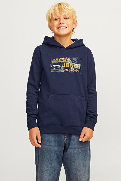 Jack & Jones Dječja dukserica sa kapuljačom i logotipom za aktivnosti na otvo...