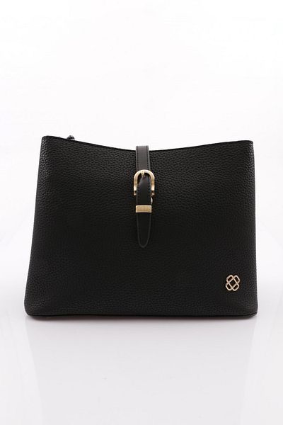 DGN 107 Women's Chain Detailed Shoulder and Shoulder Bag