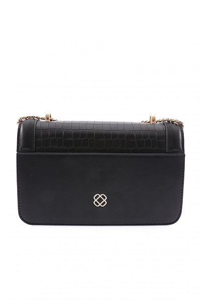 DGN Black Crocodile Women's Bag - Chain Strap 41363279
