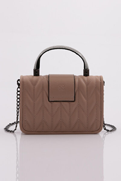 DGN A16 Γυναικείο - Βραδινό Κουτί συμπλέκτης με Λαβή από στρας