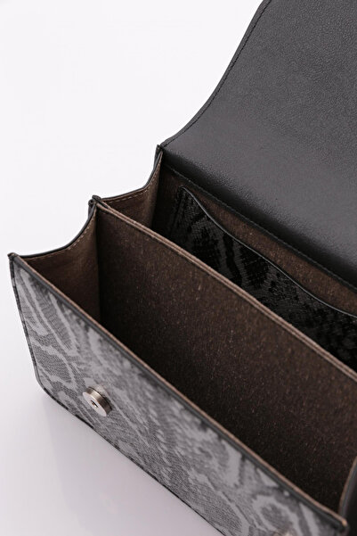 DGN 043 Geantă clasică din velur piatră pentru femei