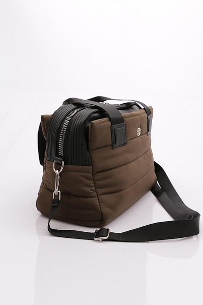 DGN Khaki Crinkle Women's Rail Bag - Multi-Compartment