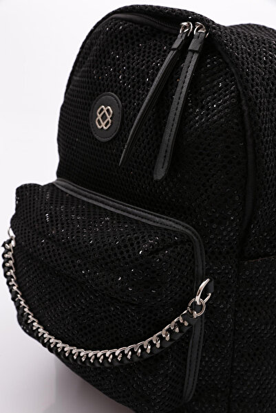 DGN Dámský batoh Black Chain - síťovina 1232856