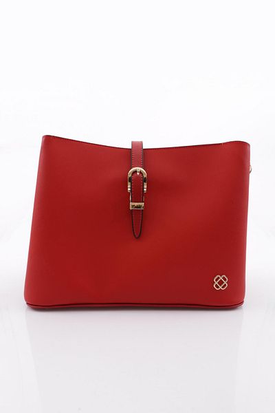DGN 107 Women's Chain Detailed Shoulder and Shoulder Bag