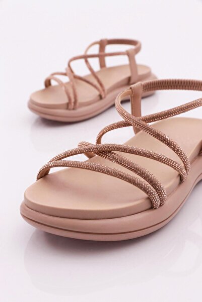 DGN 5046-22Y Kadin Çapraz İp Bantli Sandalet