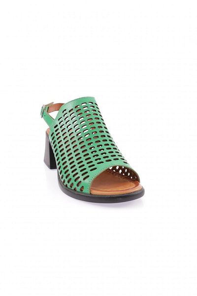 DGN Γυναικεία πέδιλα με τακούνι λέιζερ Grass Green 2955318