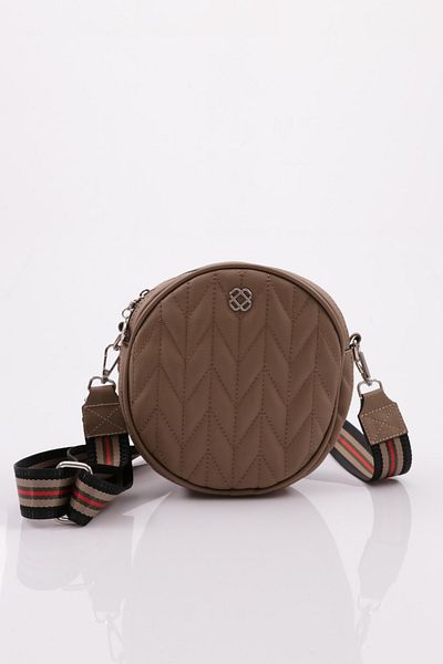 DGN M44 Women's Round Quilted Crossbody Bag