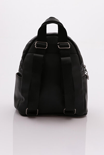 DGN Women's Black Zippered Backpack - 1262856