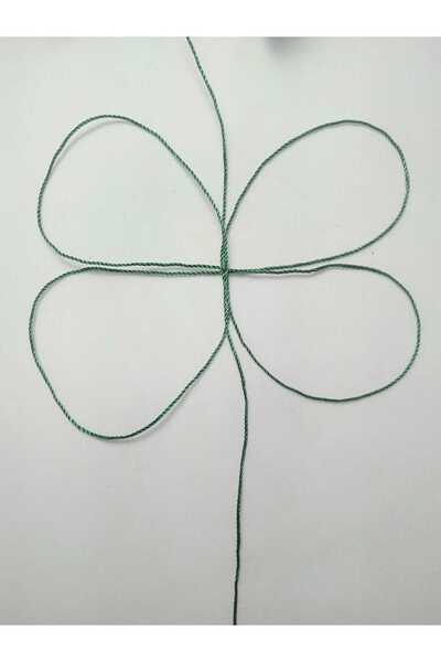 Eskişehir hobi sanat 0,8 mm 20 μέτρα κορδόνι προσευχής Πράσινο χρώμα