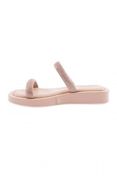 DGN Women's Silver Stone Banded Slippers Nude 111033108