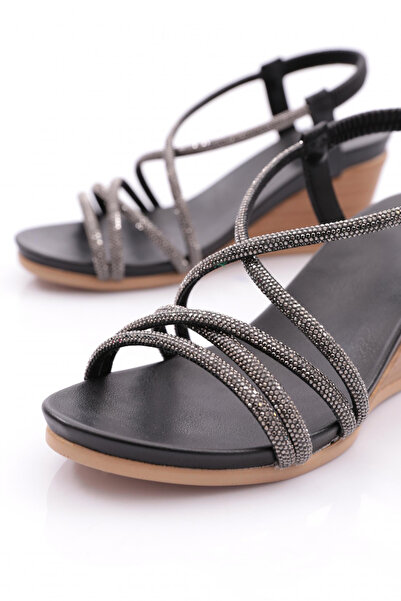 DGN 1046 Model Women's Cross-Strapped Wedge Sandals