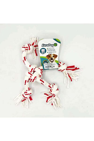 Eurodog Floss Five Knots Spider Red Bey.30Cm Hnzrn