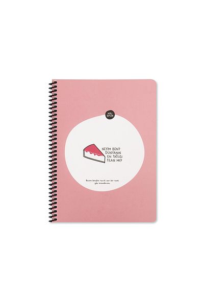 KESKİN COLOR Sharp Color Feeling Things 16,5x22,5cm 80yp Checkered Spiral Notebook - What Am I, The Sweetest Fi in the World