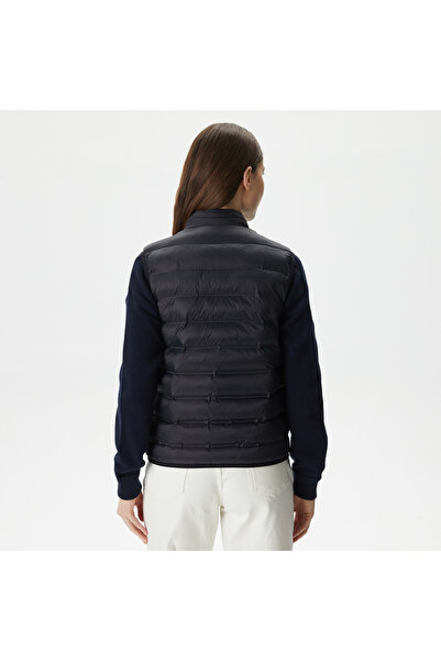 Lacoste Kadın Dik Yaka Kapitone Siyah Yelek