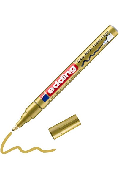 Edding 751 Parlak Boya Kalemi 1-2mm Yuvarlak Uç Altın