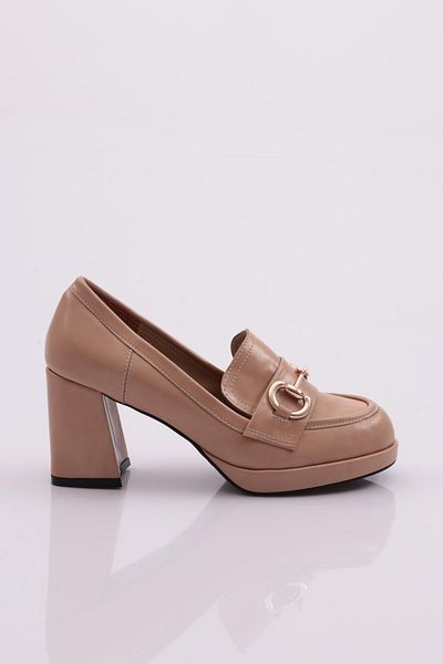 DGN Pantofi cu toc de damă bej - 4638535