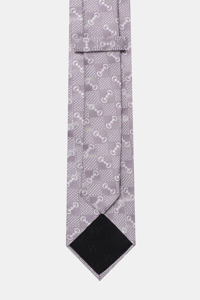 W Collection Gray White Tie
