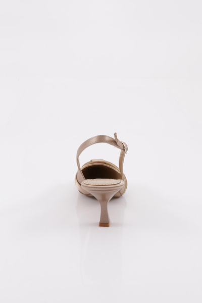 DGN 5025 Model Women's - Backless Stone Embroidered Heeled Shoes